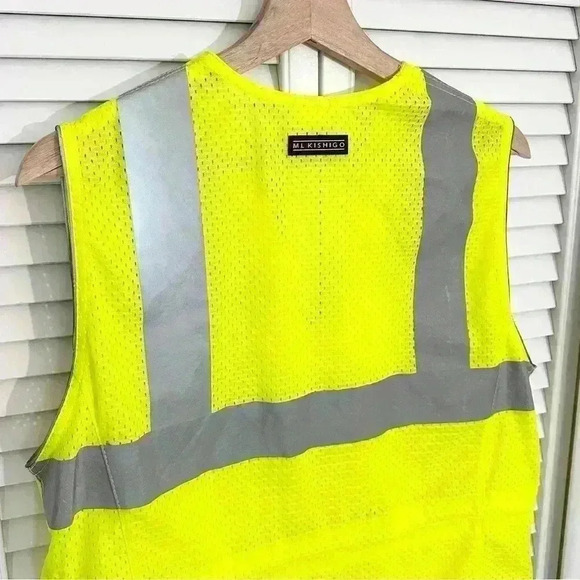 ML Kishigo Ladies Mesh Safety Vest Class 2 ANSI 107| Safety Yellow | SZ Small - Picture 7 of 10